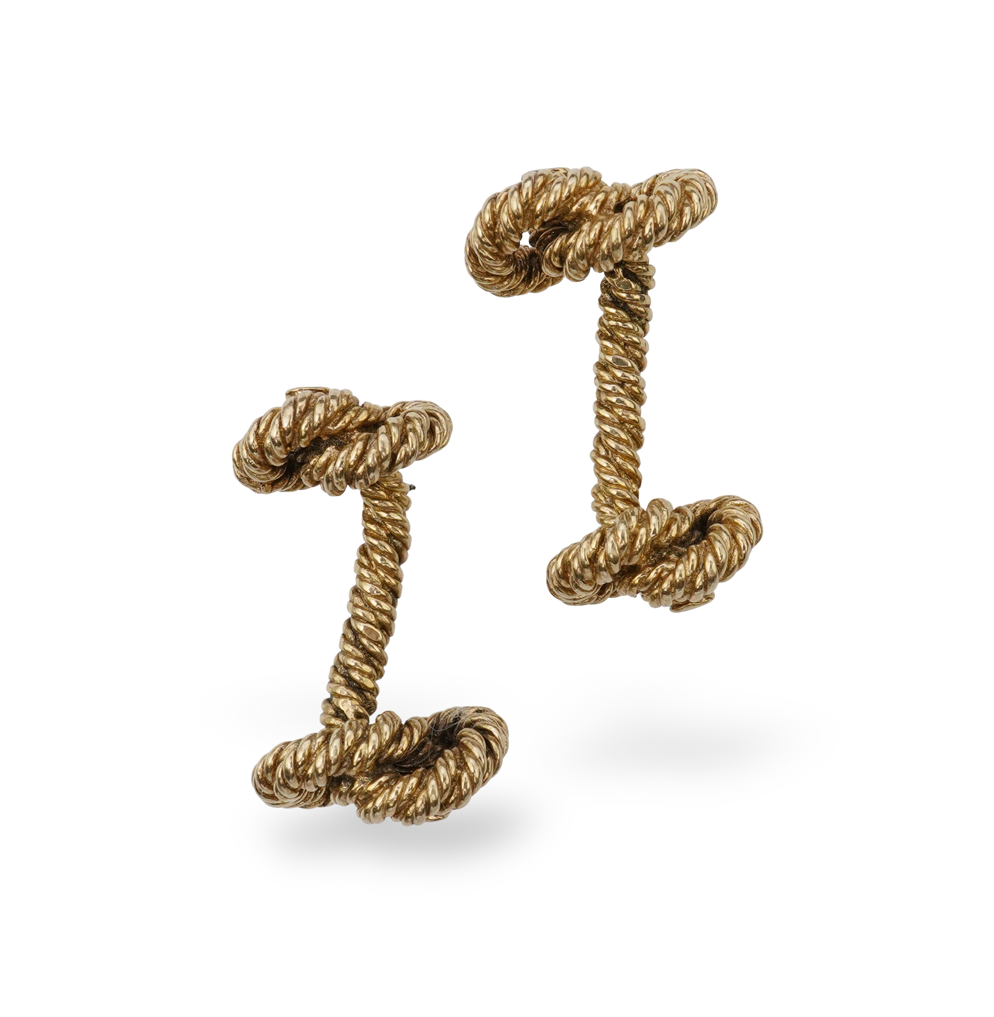 A pair of gold cufflinks, London, circa 1973